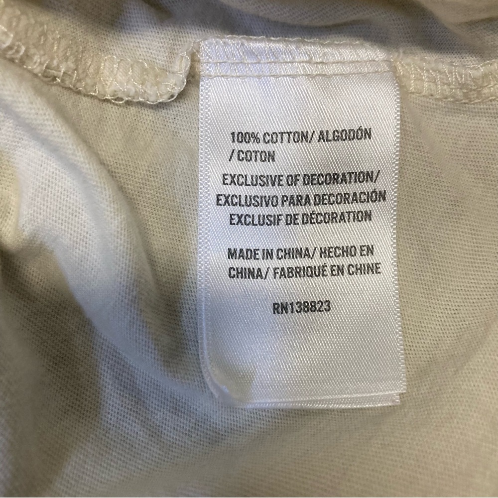 IDYLLWIND “Not Today Cowboy”Graphic Print Cotton Ivory Women's Western T-Shirt L - Picture 5 of 5